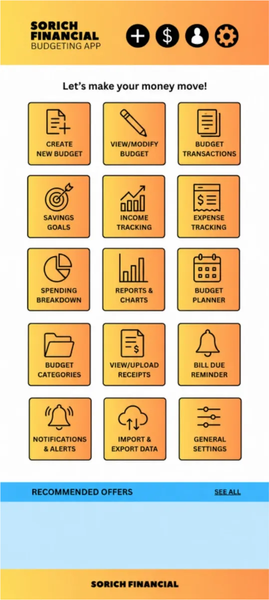 Oh, just designing the mock-up for an Android budgeting app.