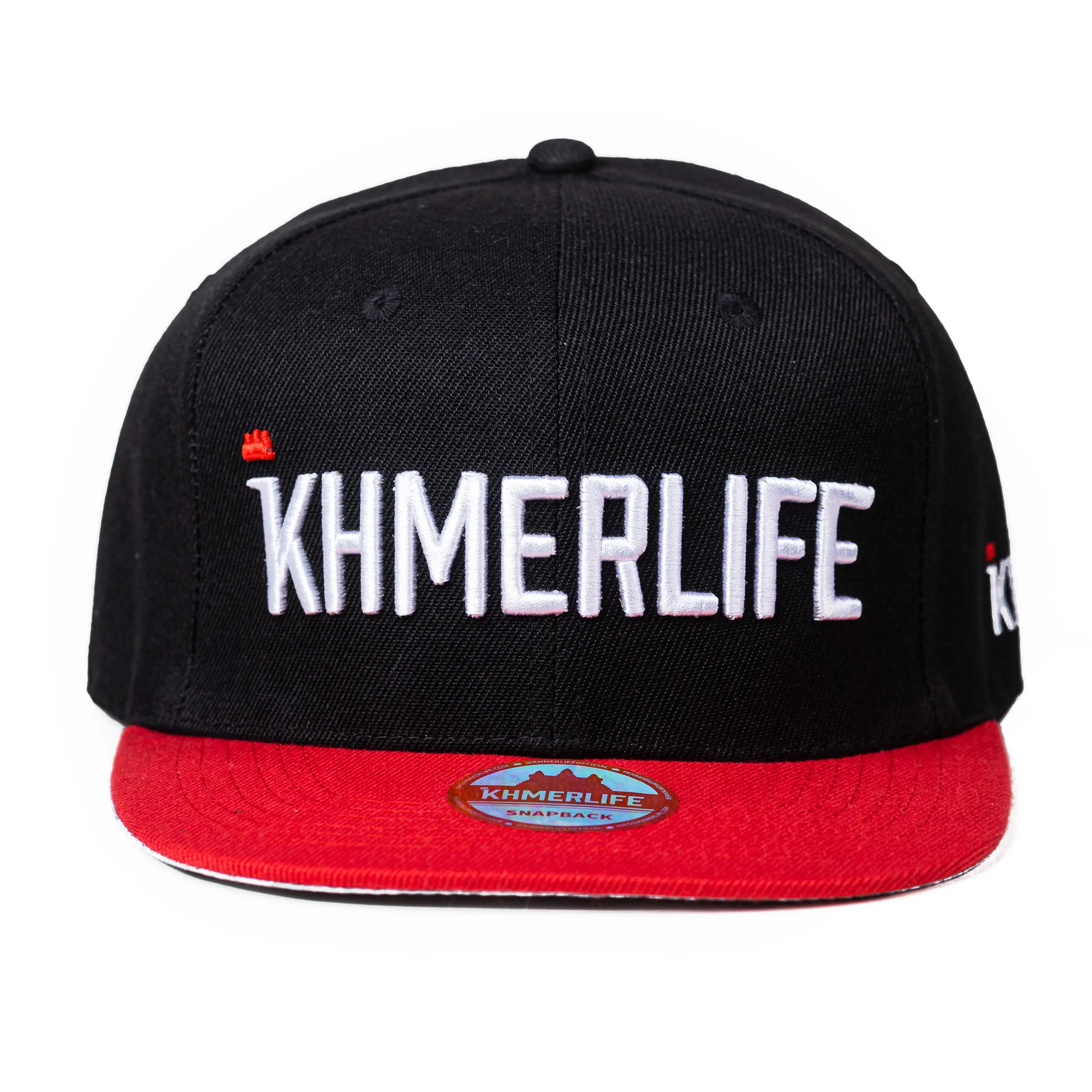 Classic Snapback Cap - Black/Red - Image 2