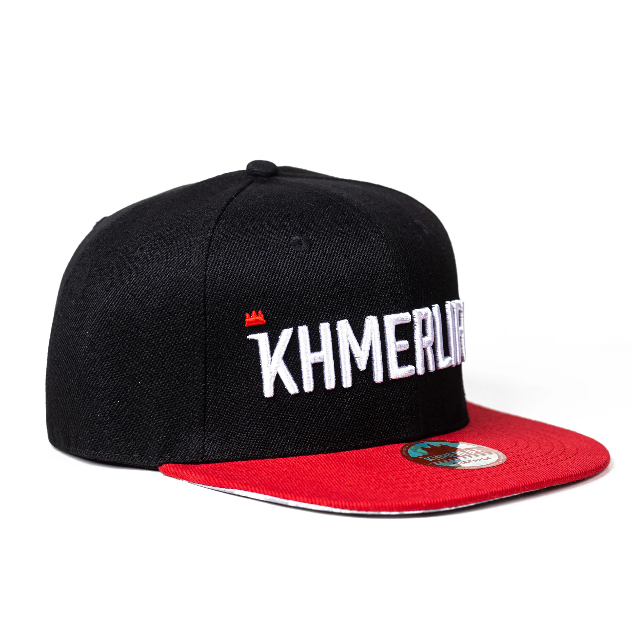 Classic Snapback Cap - Black/Red - Image 6
